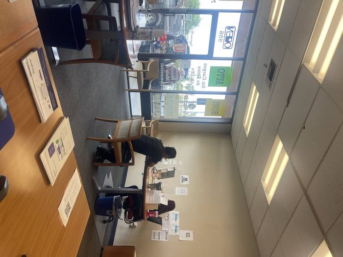 Insurance City agent helping a customer at the Stockton office